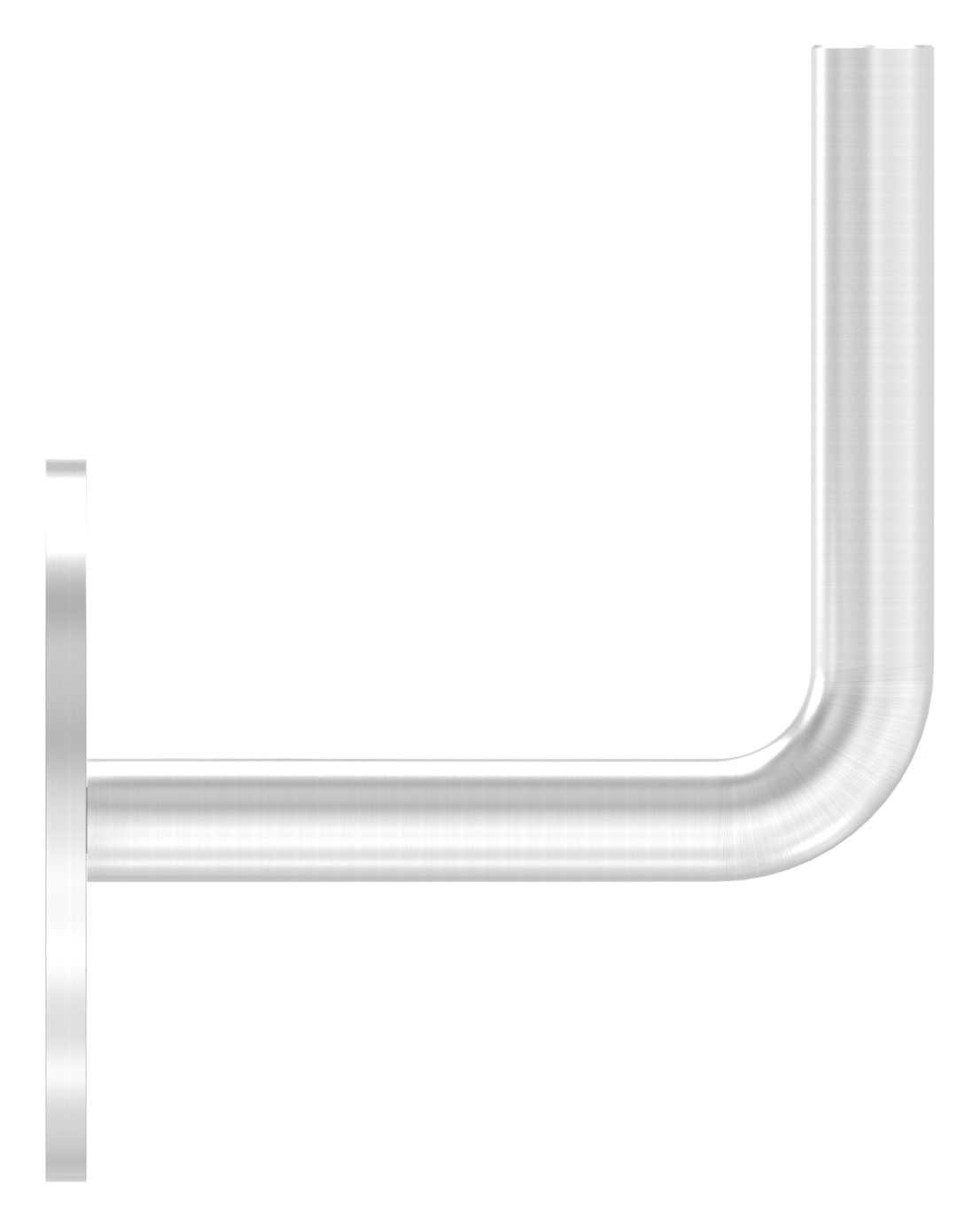 Handlaufhalter zum Anschweißen, (Ronde und Bügel verschweißt), V2A