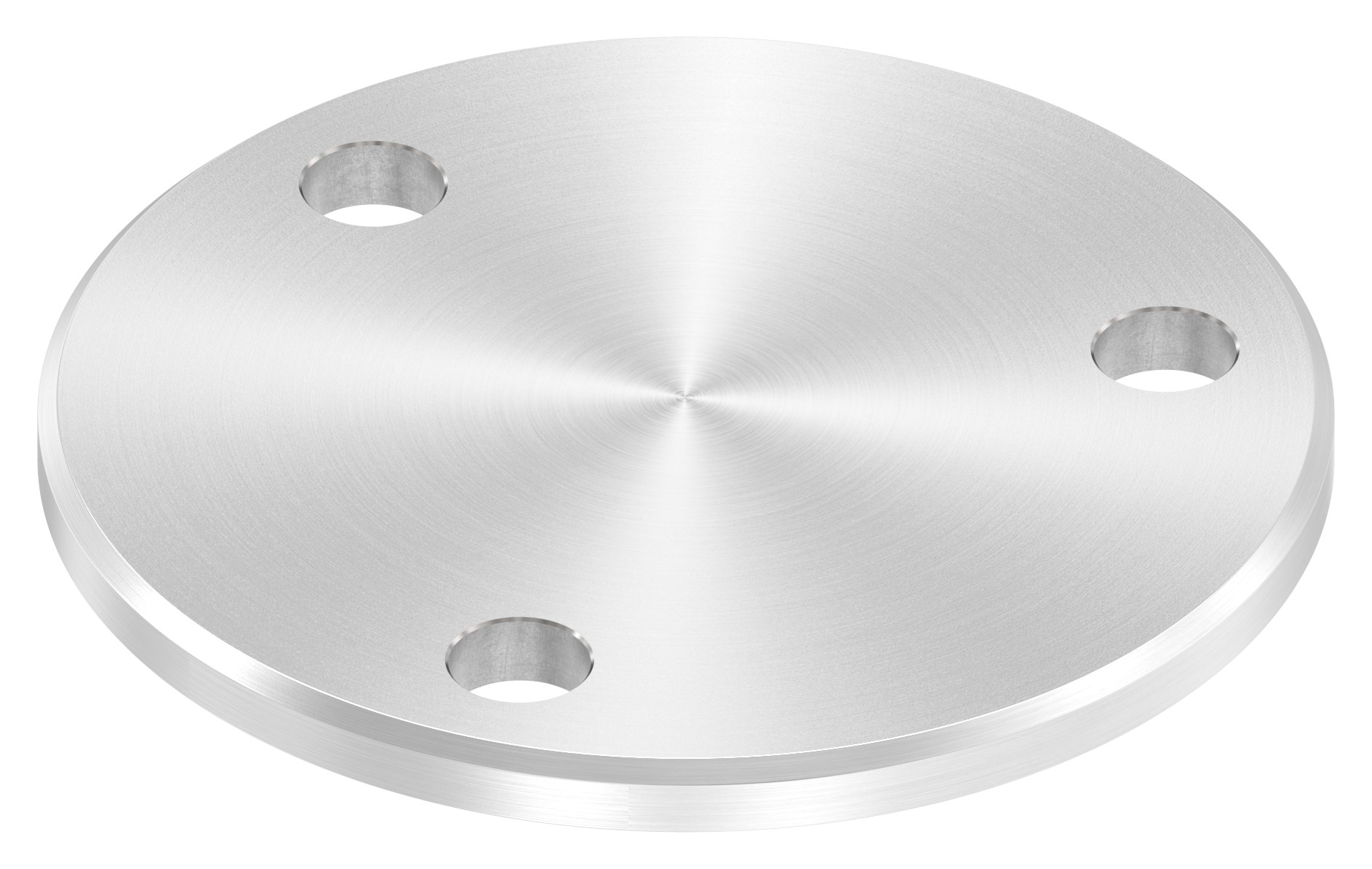 Ankerplatte Ø 100x6mm, mit Rundschliff und Fase, V2A