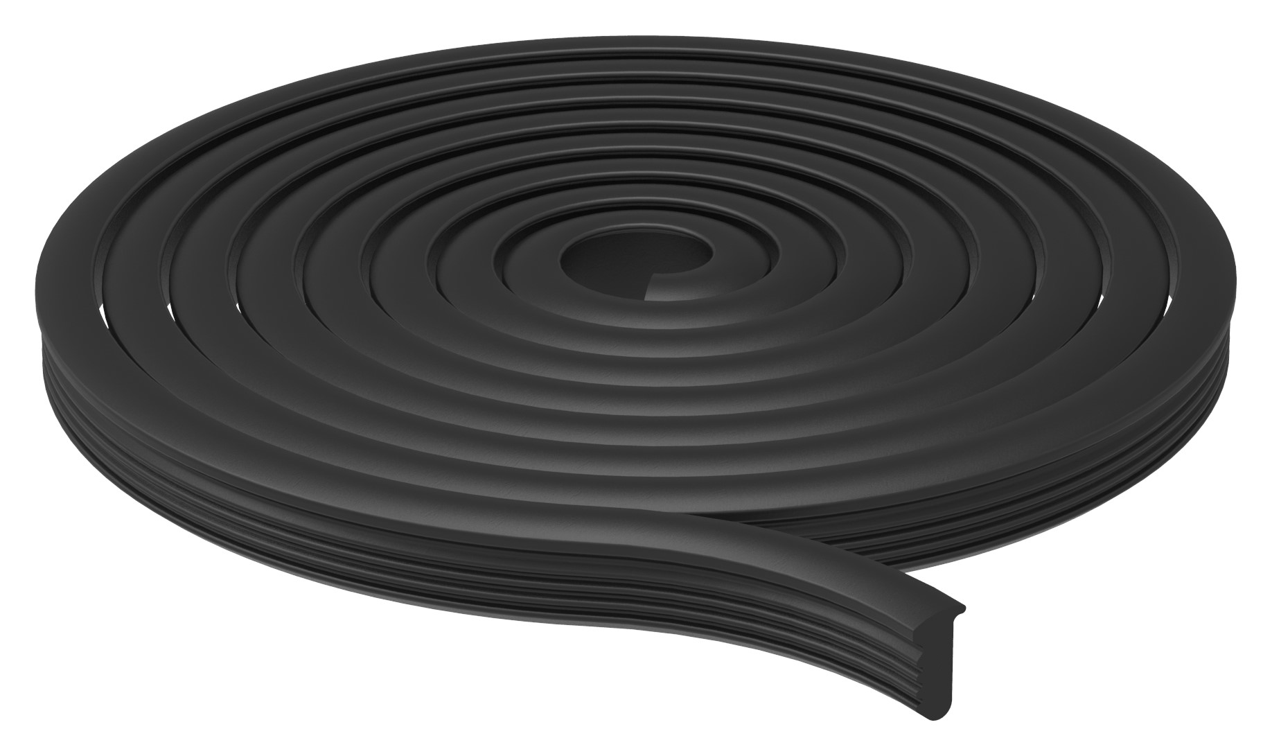 Abschlussdichtung, EPDM, 6000mm, schwarz