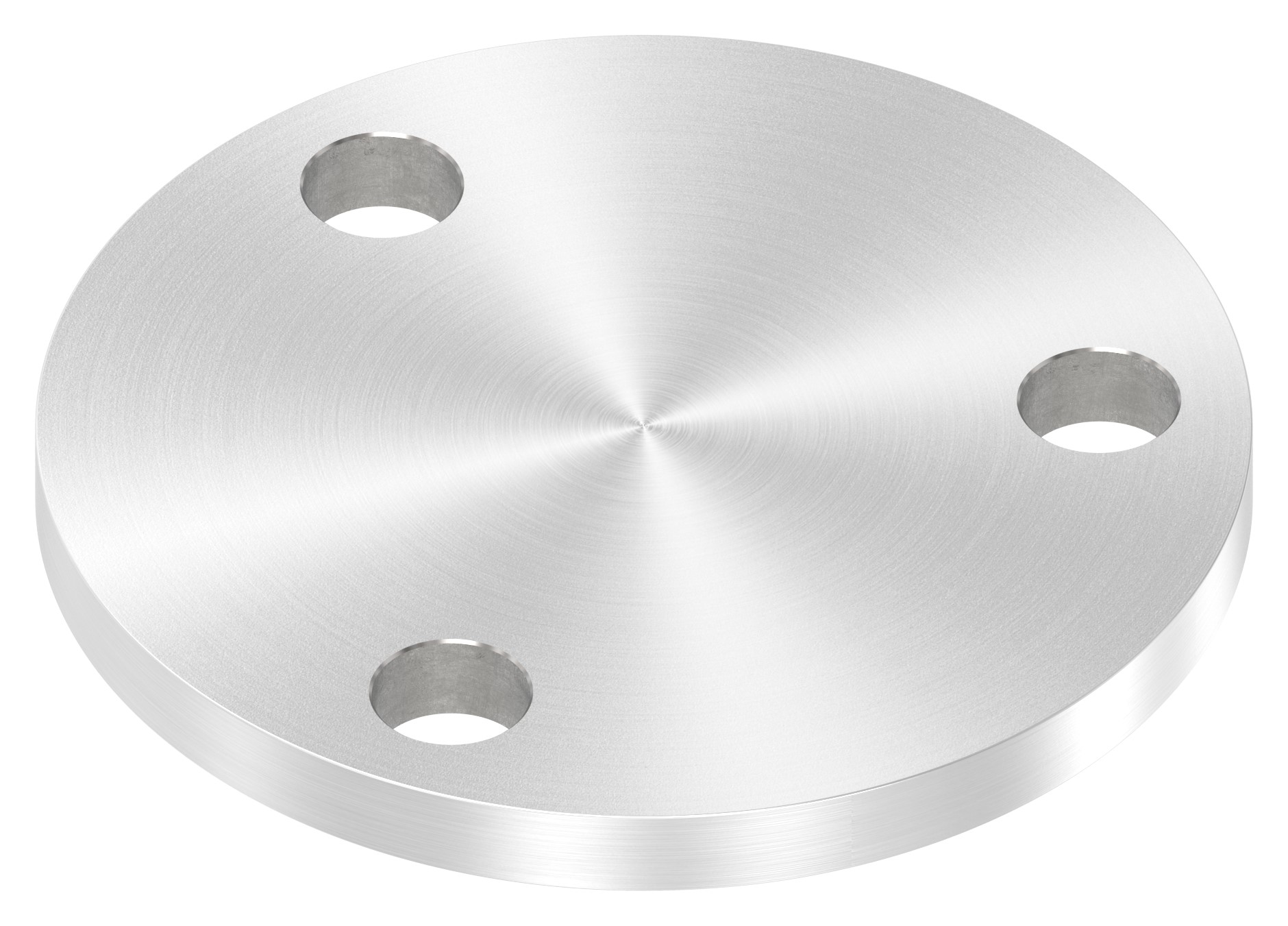 Ankerplatte Ø 100x8mm, mit Rundschliff, V2A