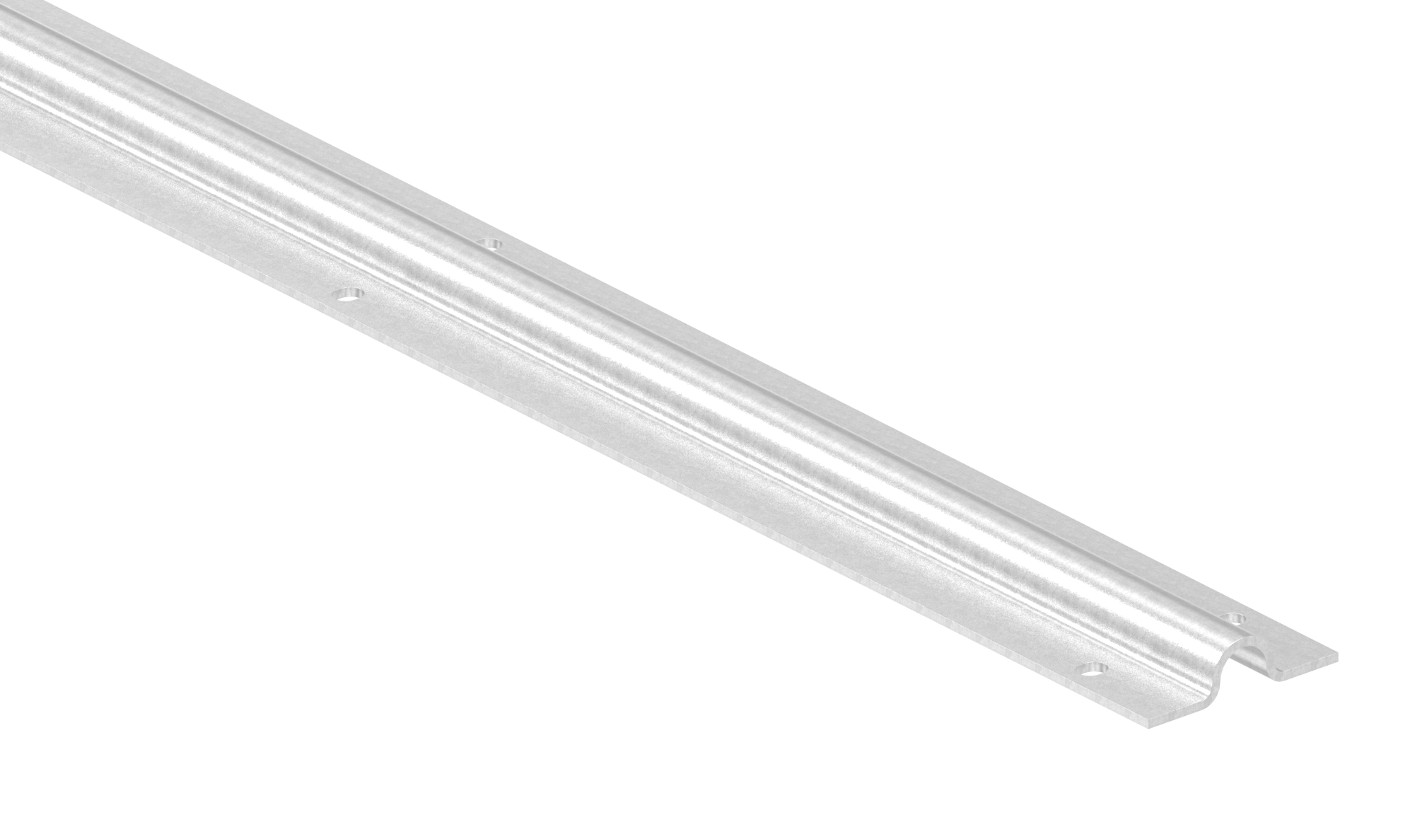 Laufschiene zum Aufschrauben, L: 6000mm, V4A