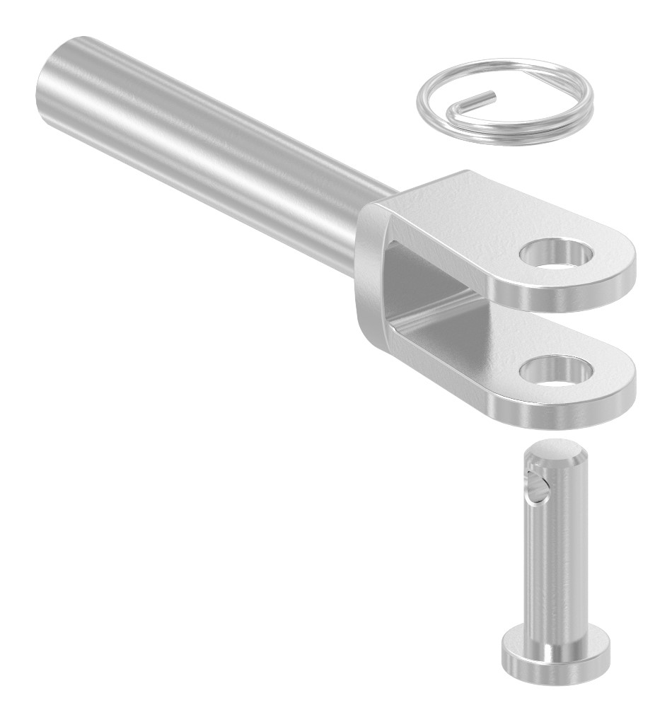 Gabelterminal mit Innengew. M5 links, V4A