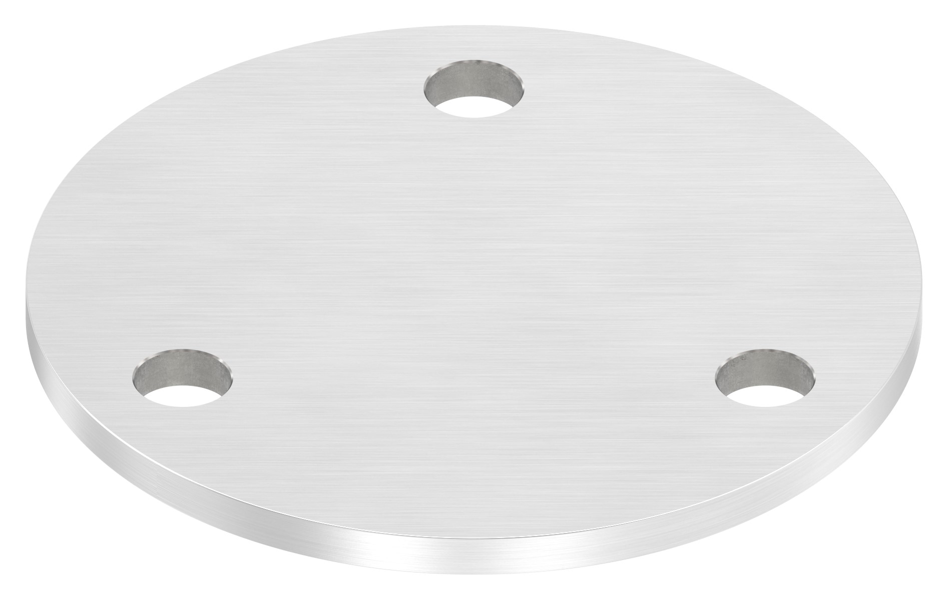 Ankerplatte Ø 120x6mm, mit Längsschliff, V4A