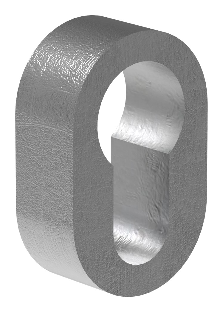 Sicherheitsrosette 29x45x15mm, zum Aufschweißen