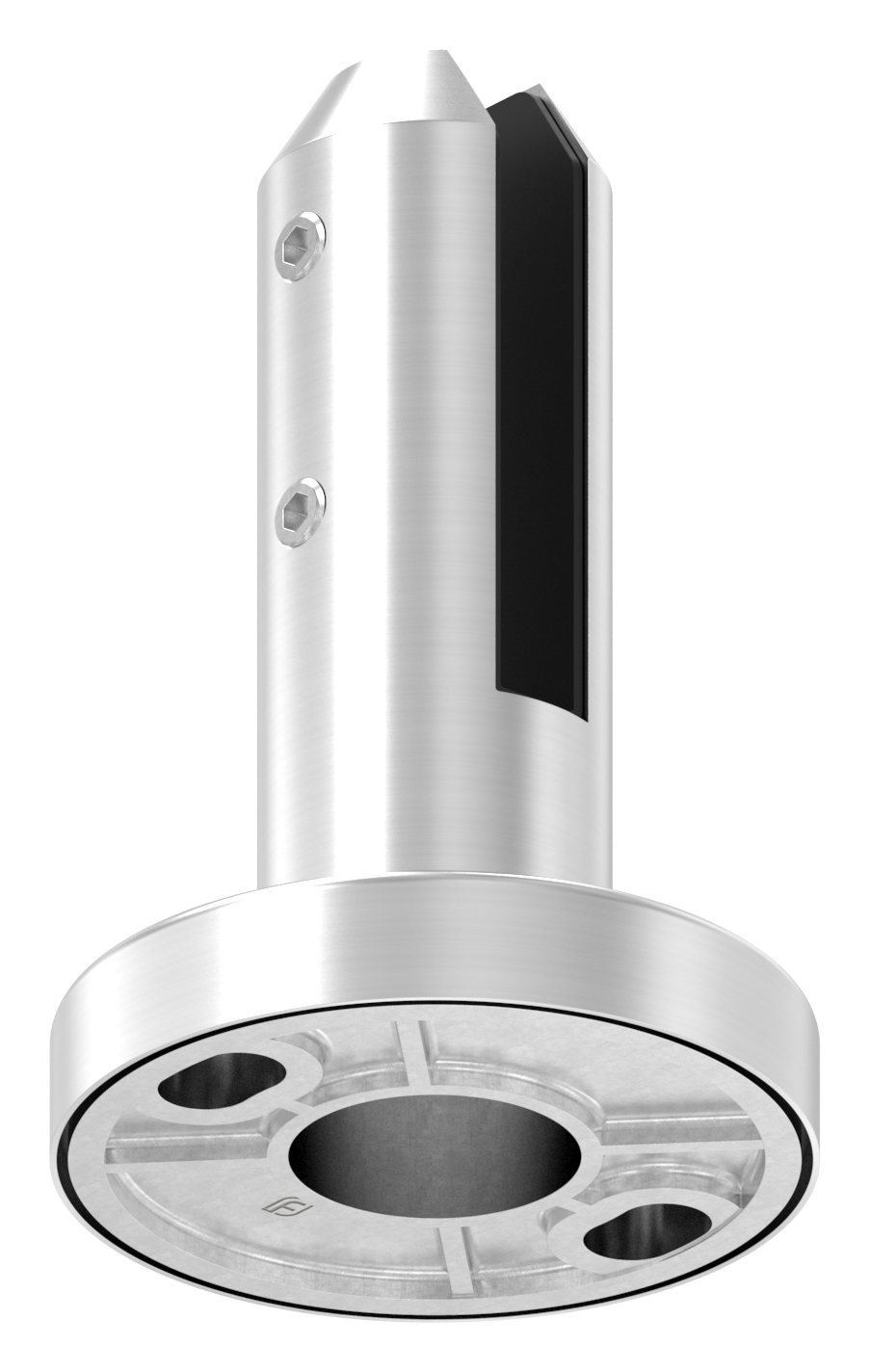 Bodenglashalter rund, für Glas 12 - 12,76mm, V4A