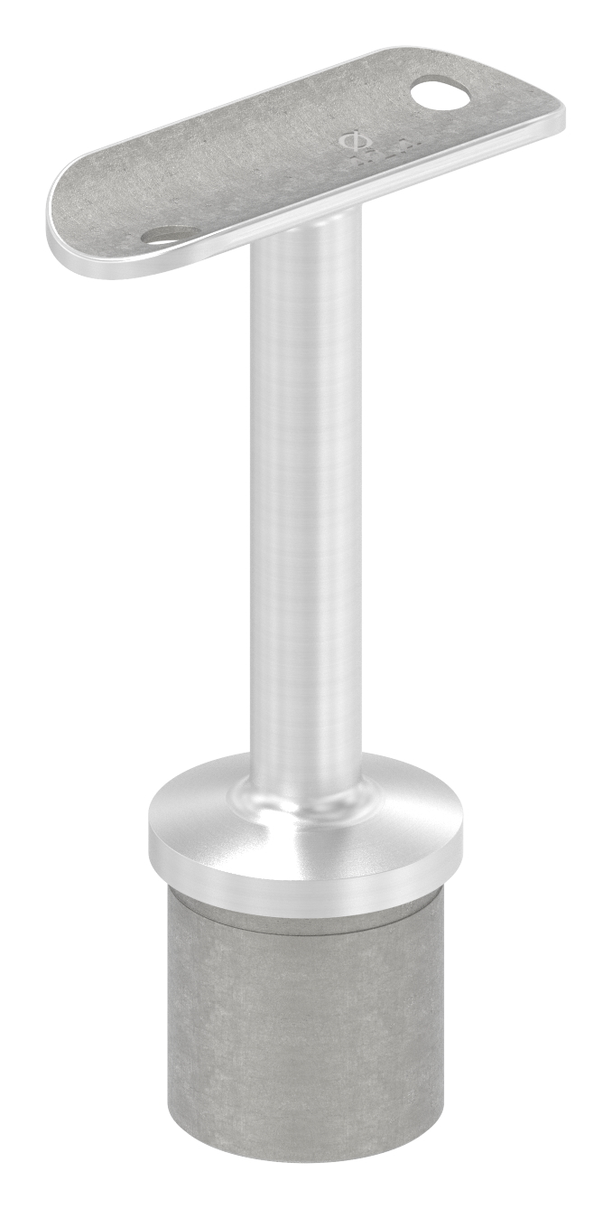 Rohrabschlussstopfen für Rohr 33,7x2,0mm, Handlaufanschlussplatte: 42,4mm, V2A