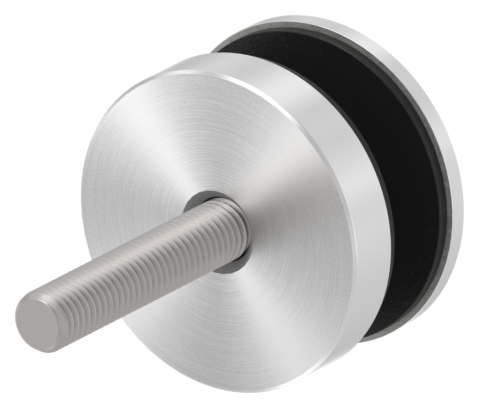 Glaspunkthalter 52mm, flach, mit Schraube, V4A