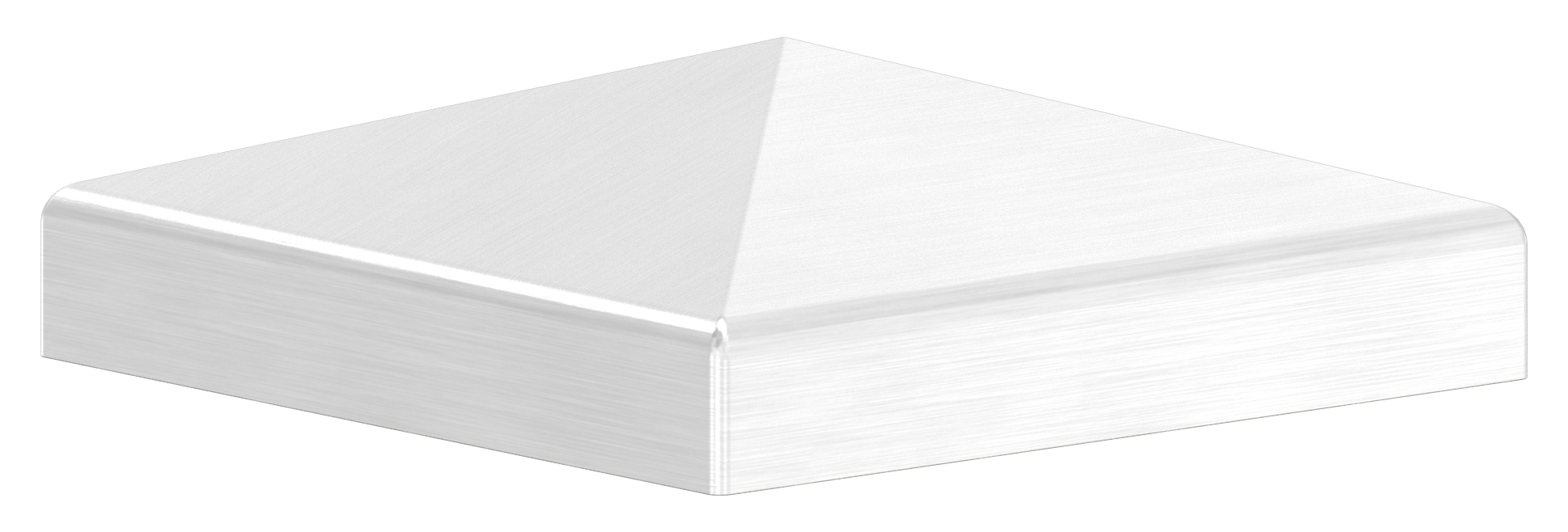 Pyramidenkappe, für Rohr 60x60mm, V2A