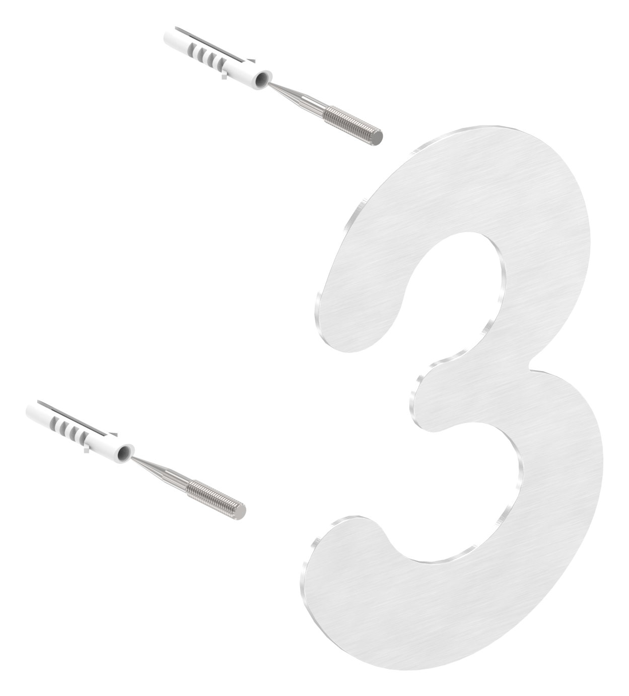 Hausnummer 3 - "klein", V2A