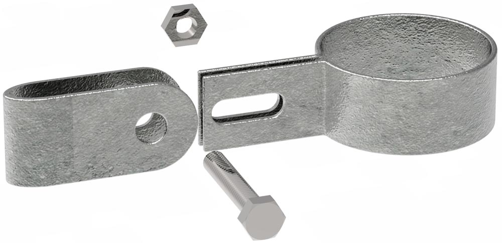 Halter einseitig, für Rohr Ø 33,7mm