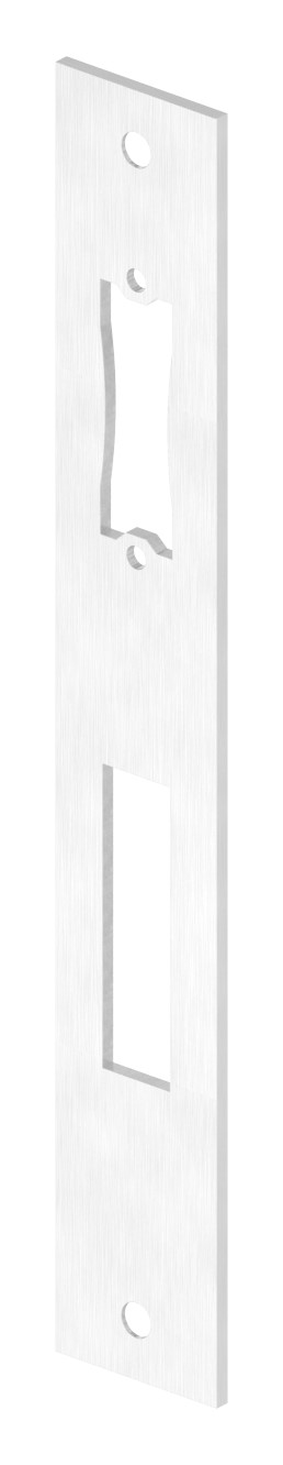 Edelstahlschließblech 242x36x3,0mm, für Abstand 92mm, V2A (1.4301) Edelstahlschließblech 242x36x3,0mm, für Abstand 92mm, V2A (1.4301)