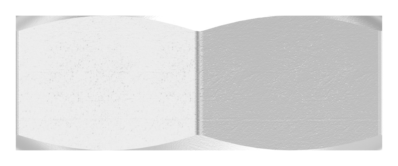 Sechskantmutter M12, flache Form, V2A