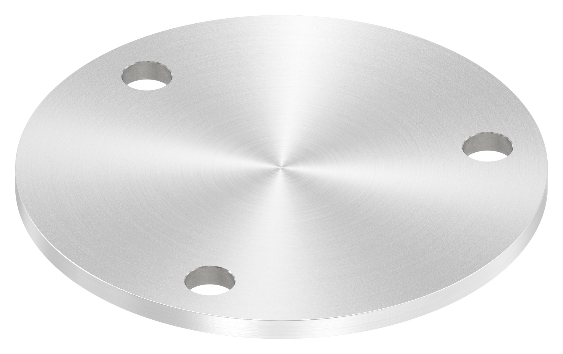 Ankerplatte Ø 140x6mm, mit Rundschliff, V2A