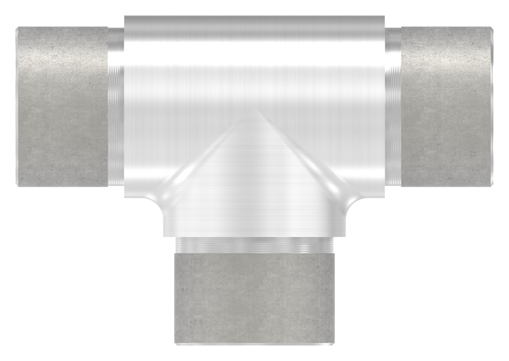 T-Stück egal, für Rohr 33,7x2,0mm, V2A