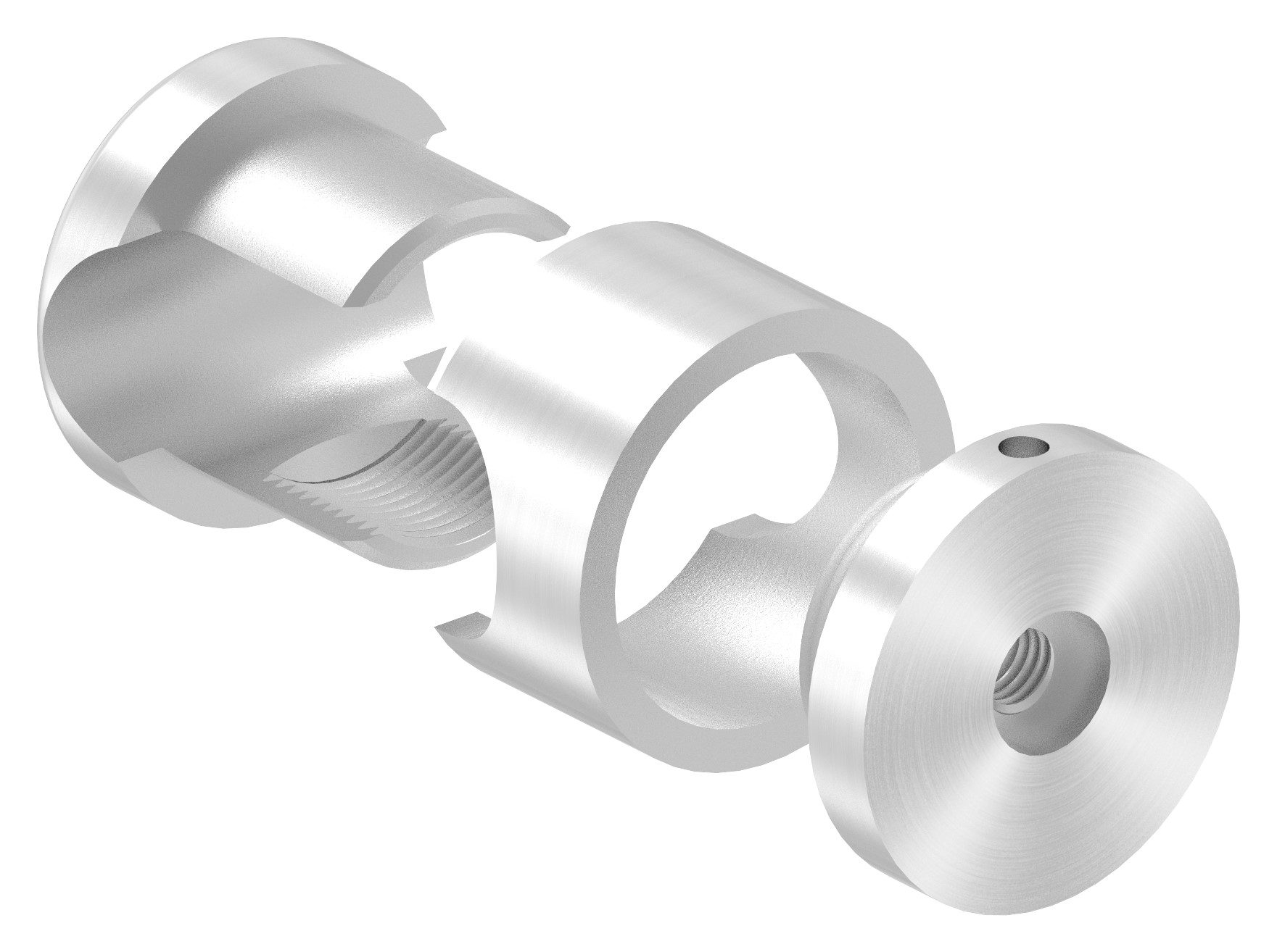 Brenk Grundhalter für Stäbe Ø 20mm, V2A
