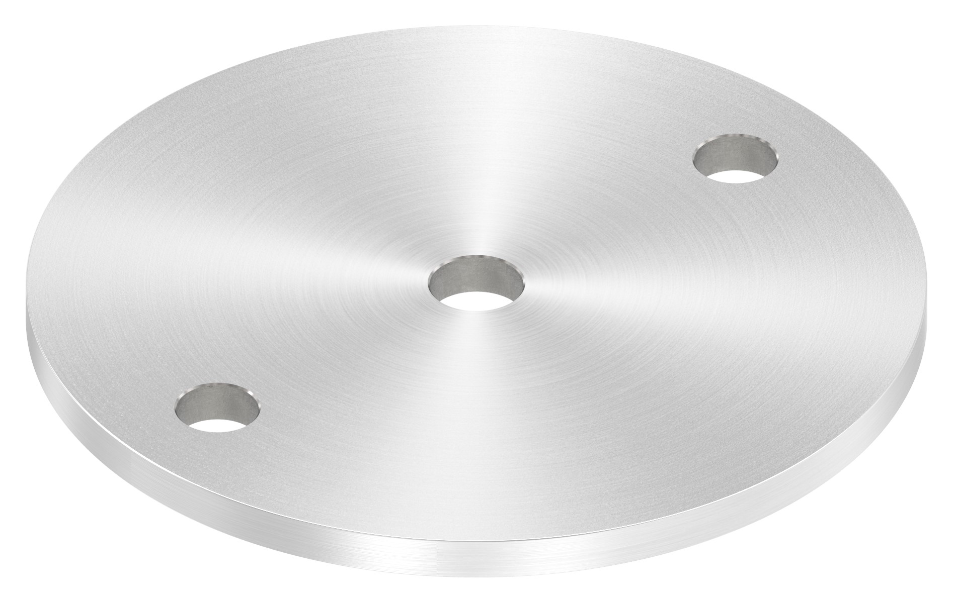 Ankerplatte Ø 120x6mm, mit Rundschliff, V2A