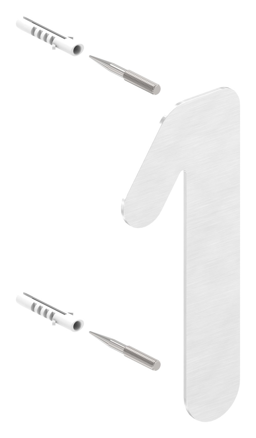 Hausnummer 1 - "klein", V2A