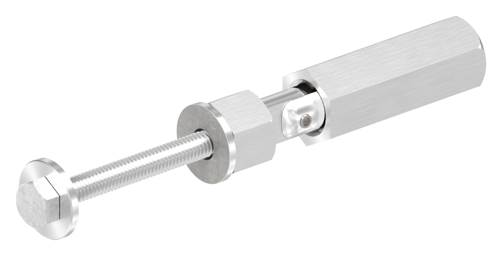 Gewindeterminal zur Selbstmontage, Seil 4mm, V2A