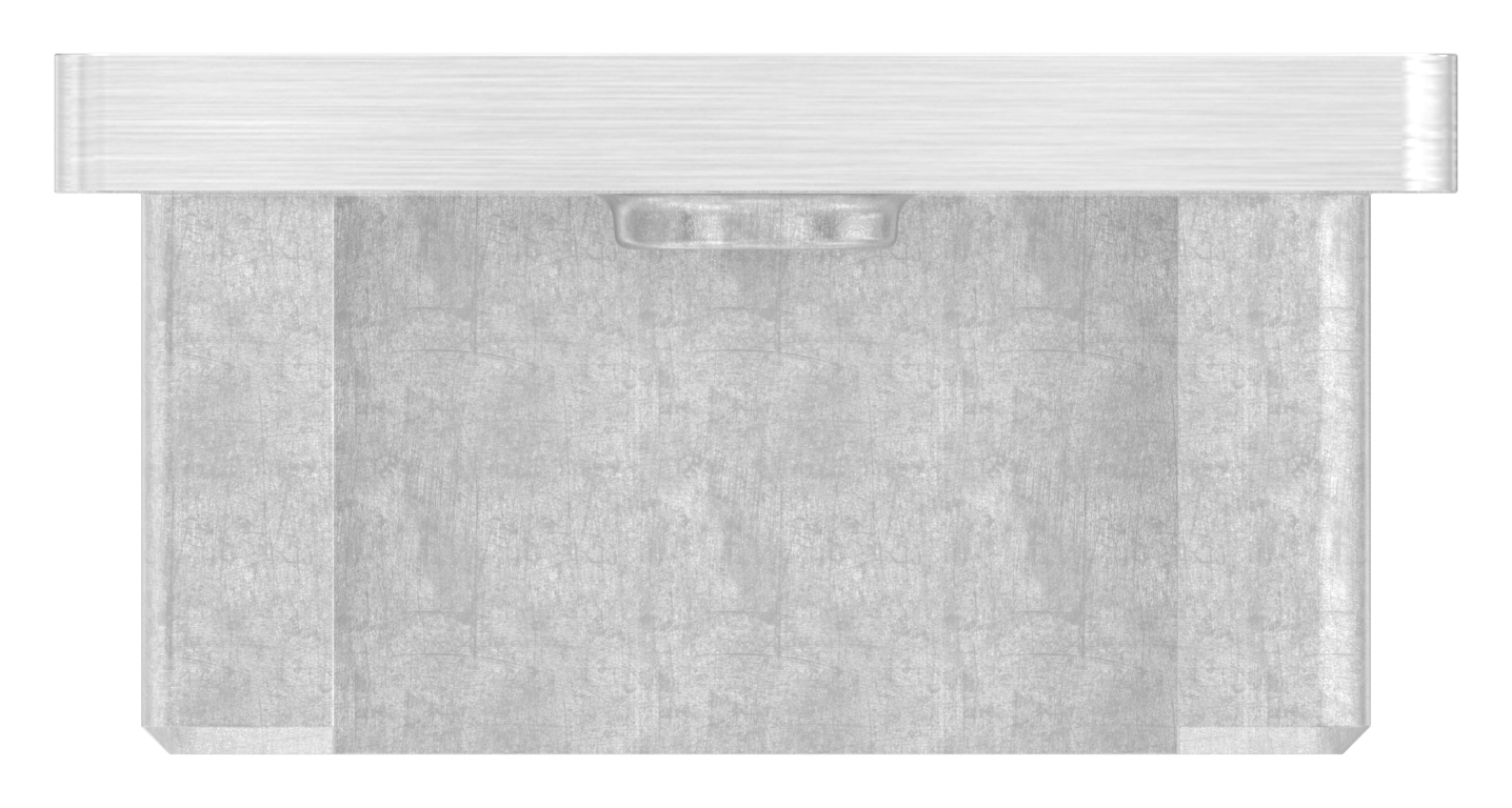 Einsteckkappe, für Rohr 50x40x3,0mm, V2A