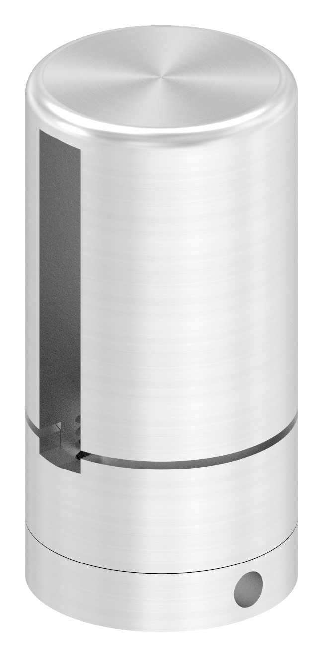 Brenk Grundhalter für Flachstäbe 40x6mm, ALU