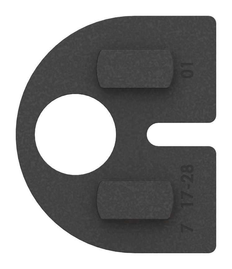 Gummi für Mod. 28, Blech 2mm