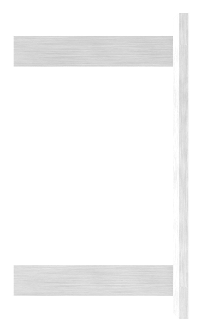 Wandbefestigung für Geländerpfosten 40x40mm, V2A