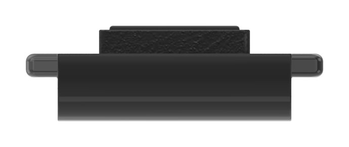 Sicherungsplatte für Mod. 36 - Zink roh pulverbeschichtet in RAL 9005 matt