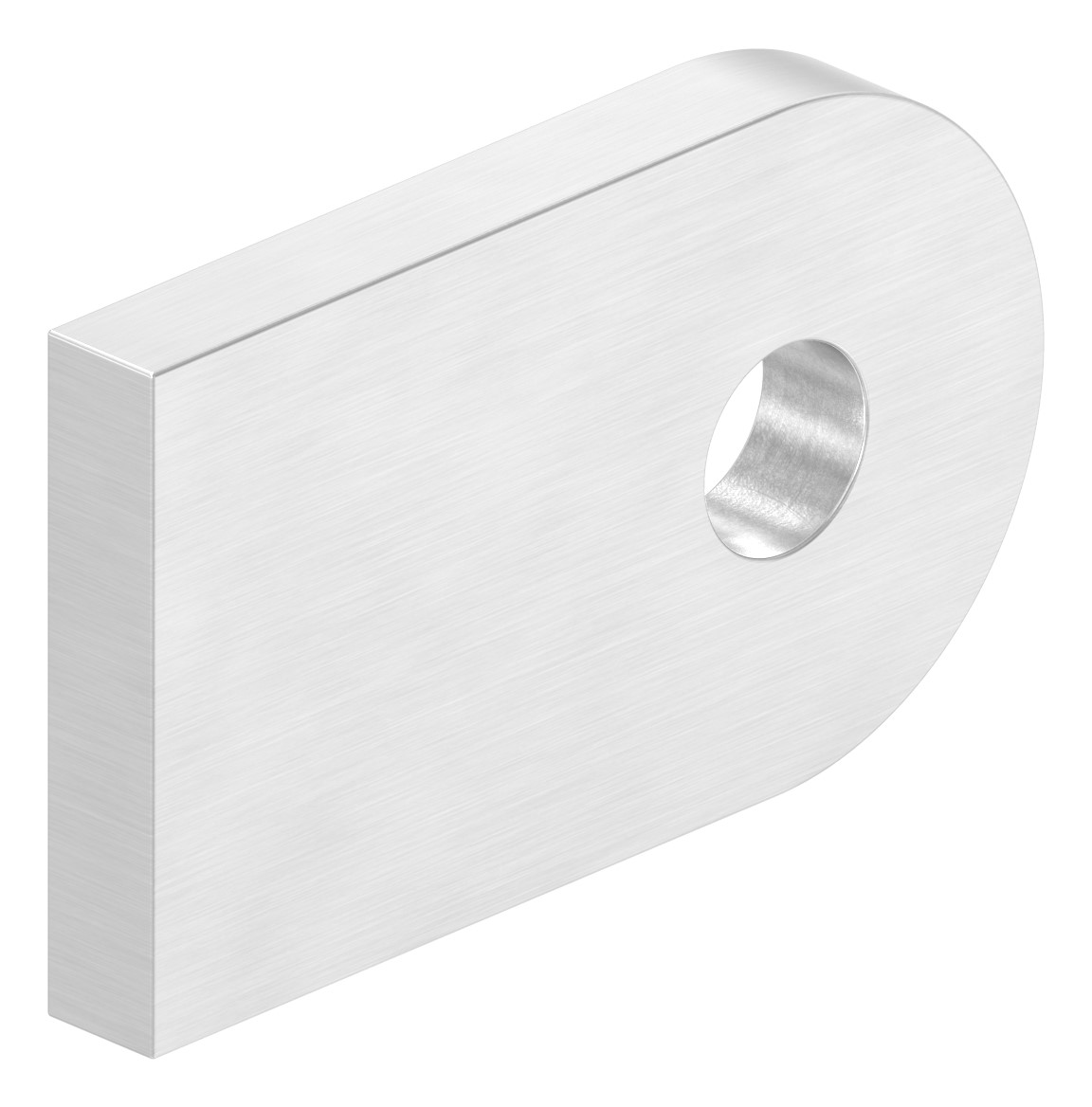 Anschweißlasche, 50x30x6mm, geschliffen, V2A