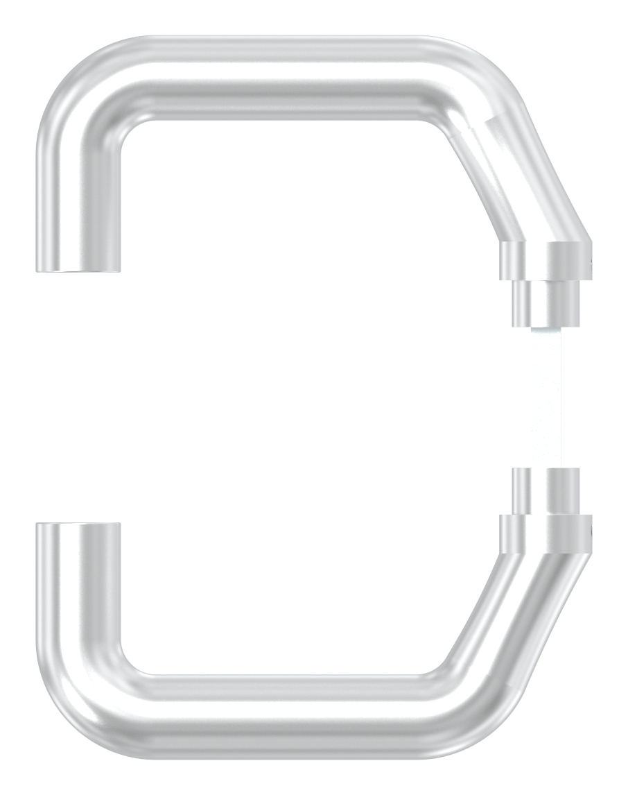 Türdrücker-Paar inkl. Drückerstift 8x8mm, Aluminium