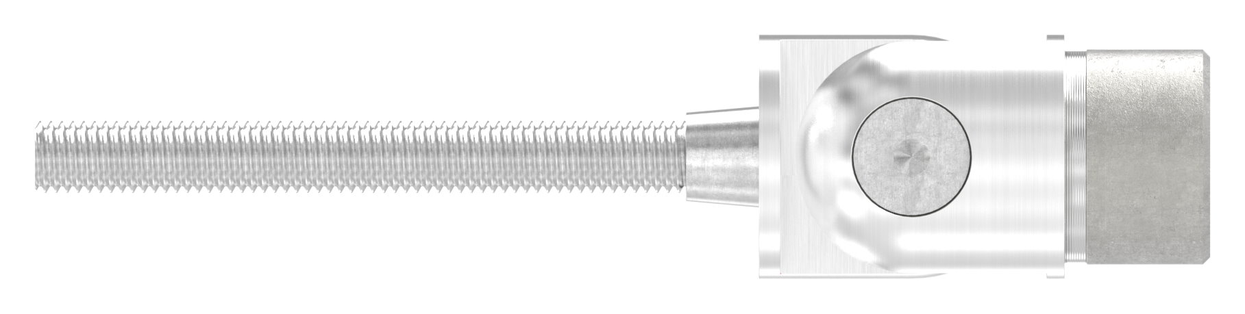 Wandhalter mit Gelenk zum Einbetonieren für Rohr 33,7x2,0mm, V2A