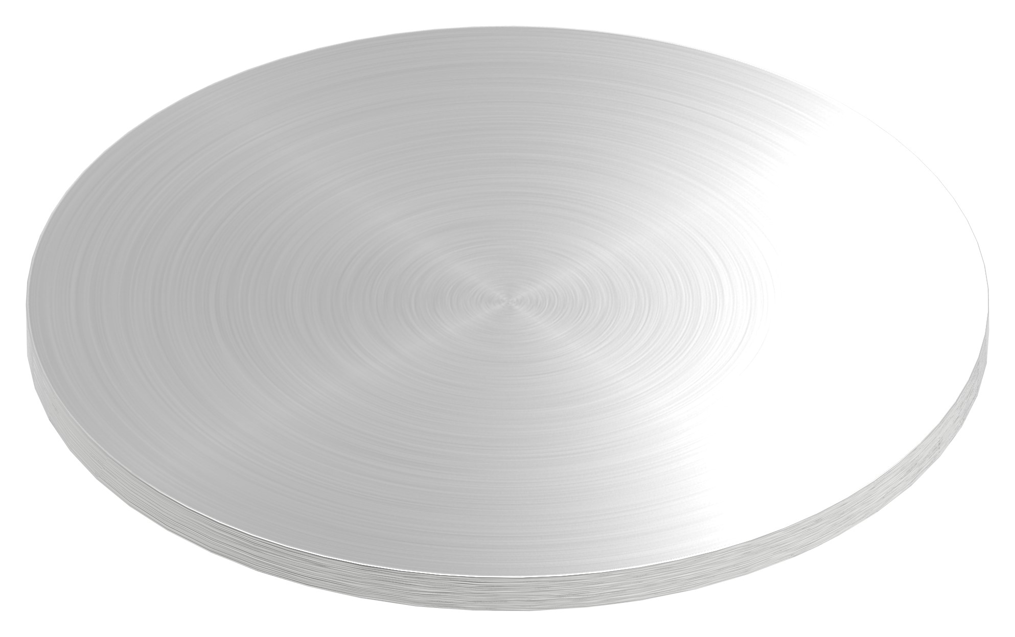 Ronde Ø 140x6mm, mit Rundschliff, V2A