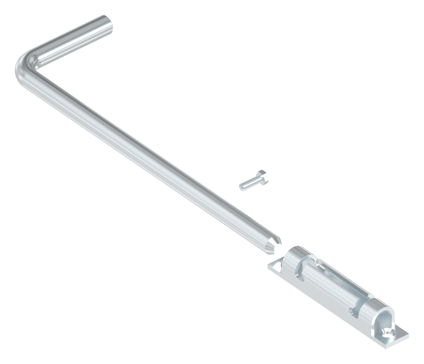 Torriegel zum Anschrauben, L: 300mm, verzinkt