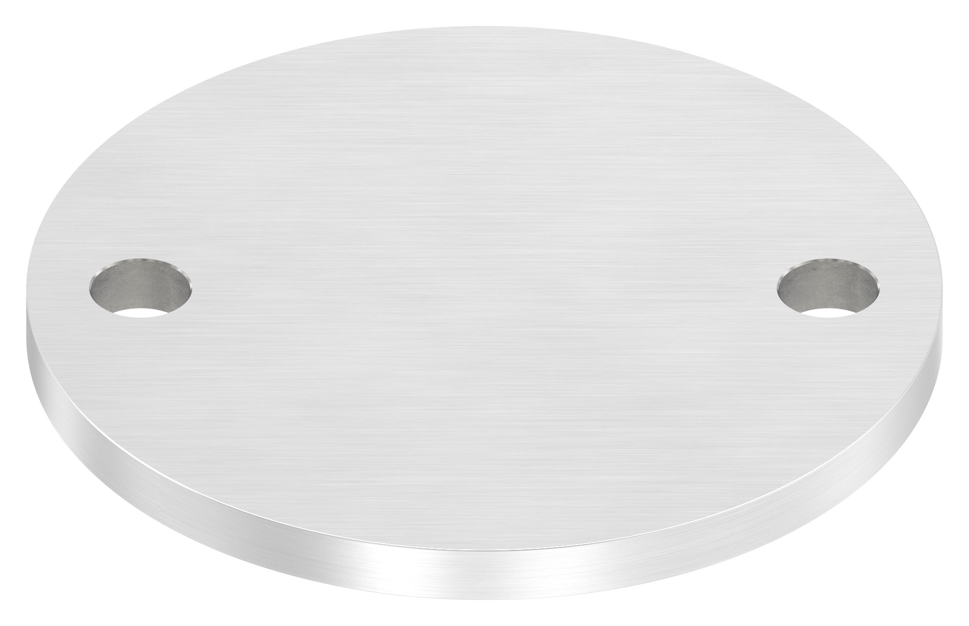 Ankerplatte Ø 120x8mm, mit Längsschliff, V2A