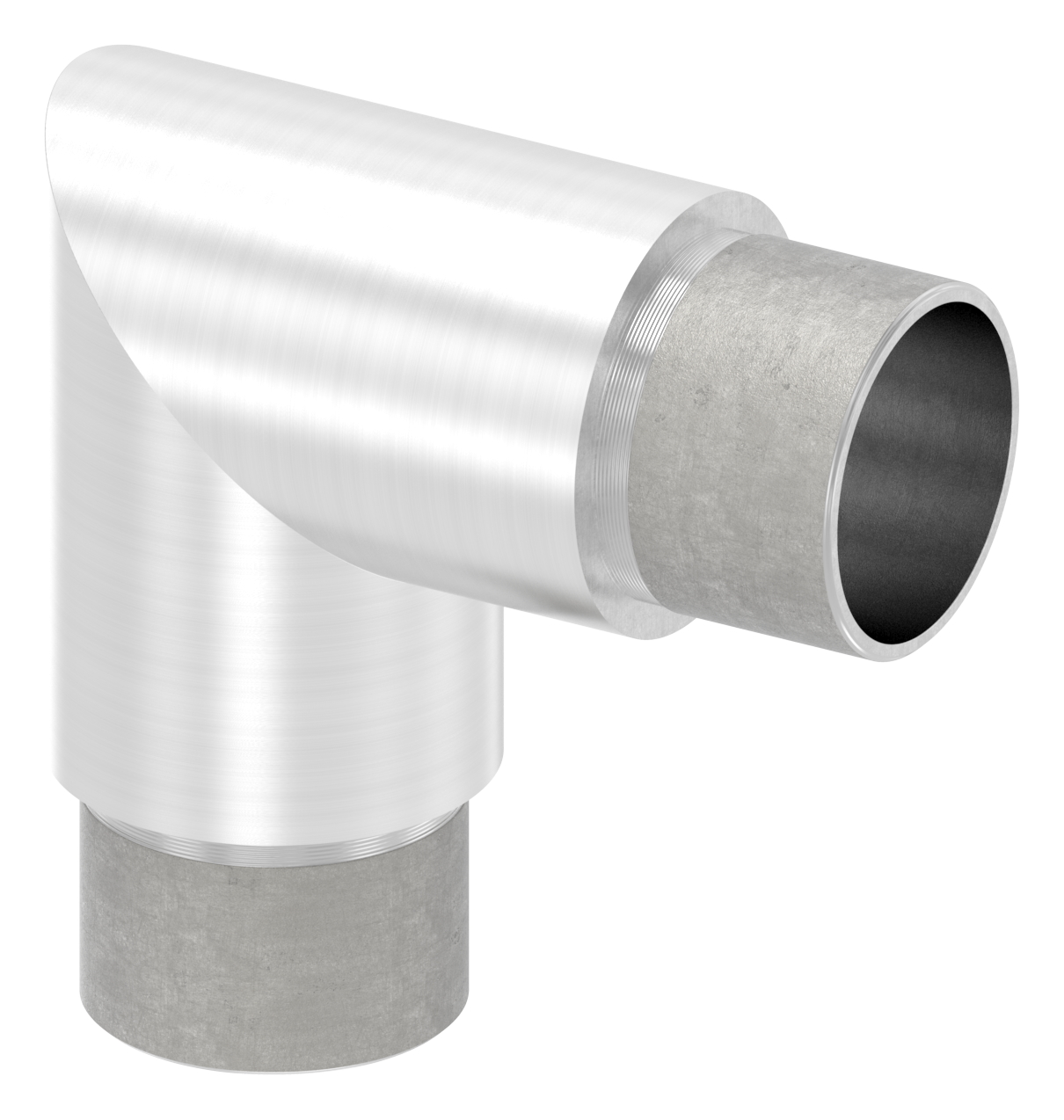 Eckstück 90°, für Rohr 33,7x2,5mm, V2A