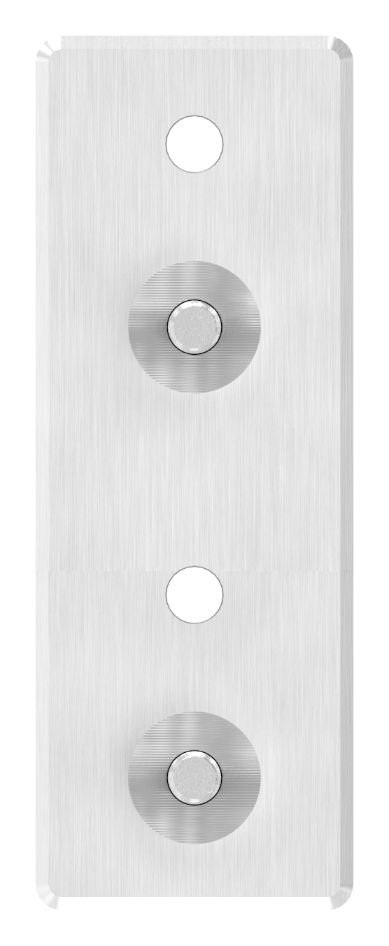 Wandbefestigung für Geländerpfosten 42,4mm, V2A