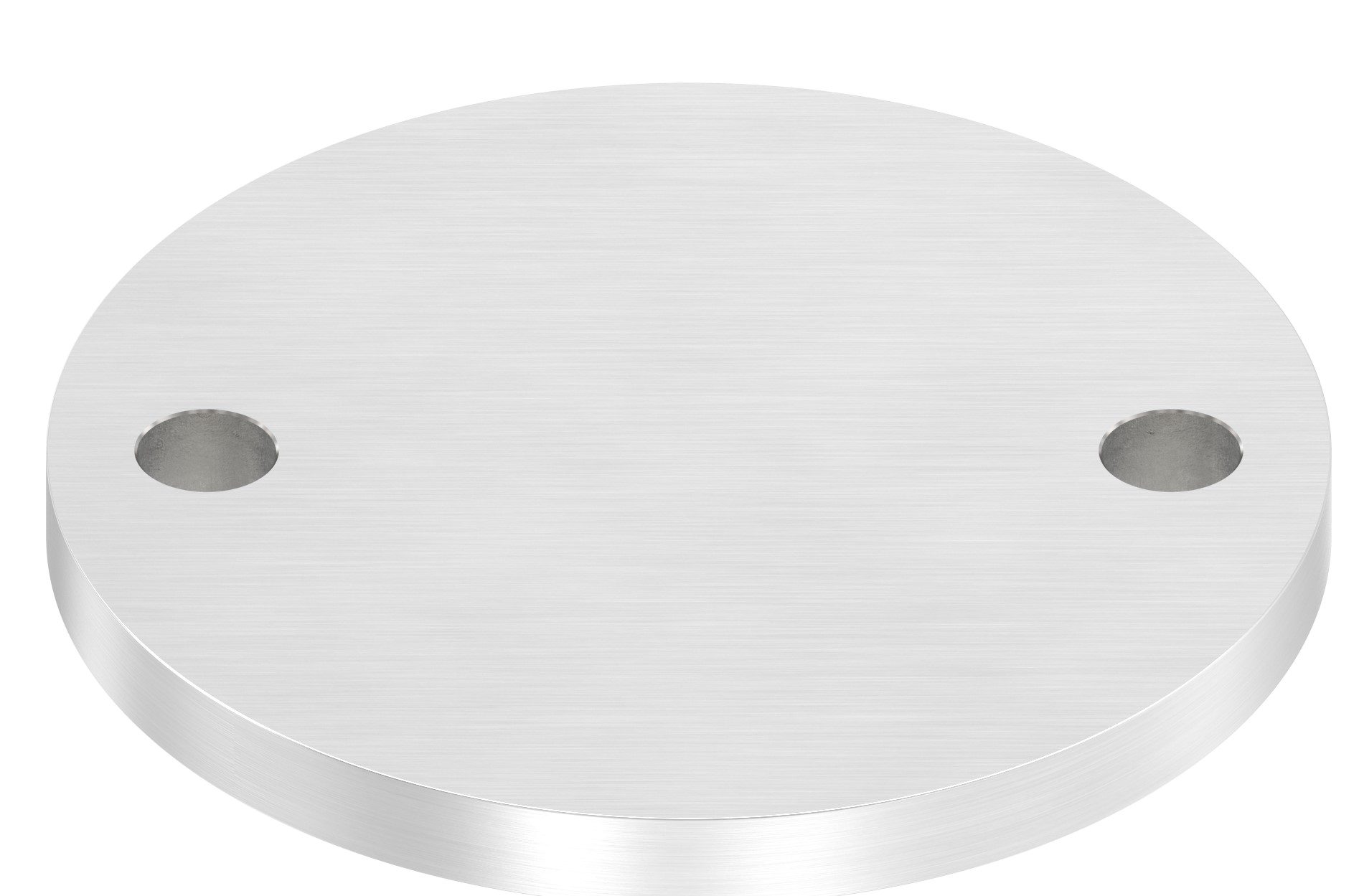 Ankerplatte Ø 120x10mm, mit Längsschliff, V2A