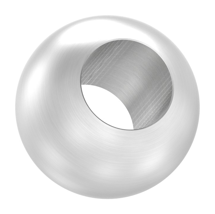 Vollkugel Ø 20mm mit Durchgangsbohrung 10,2mm, V2A