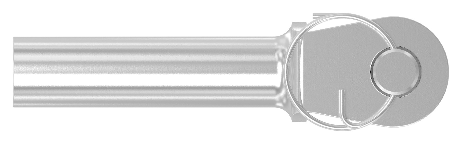 Gabelterminal mit Innengew. M8 links, V4A