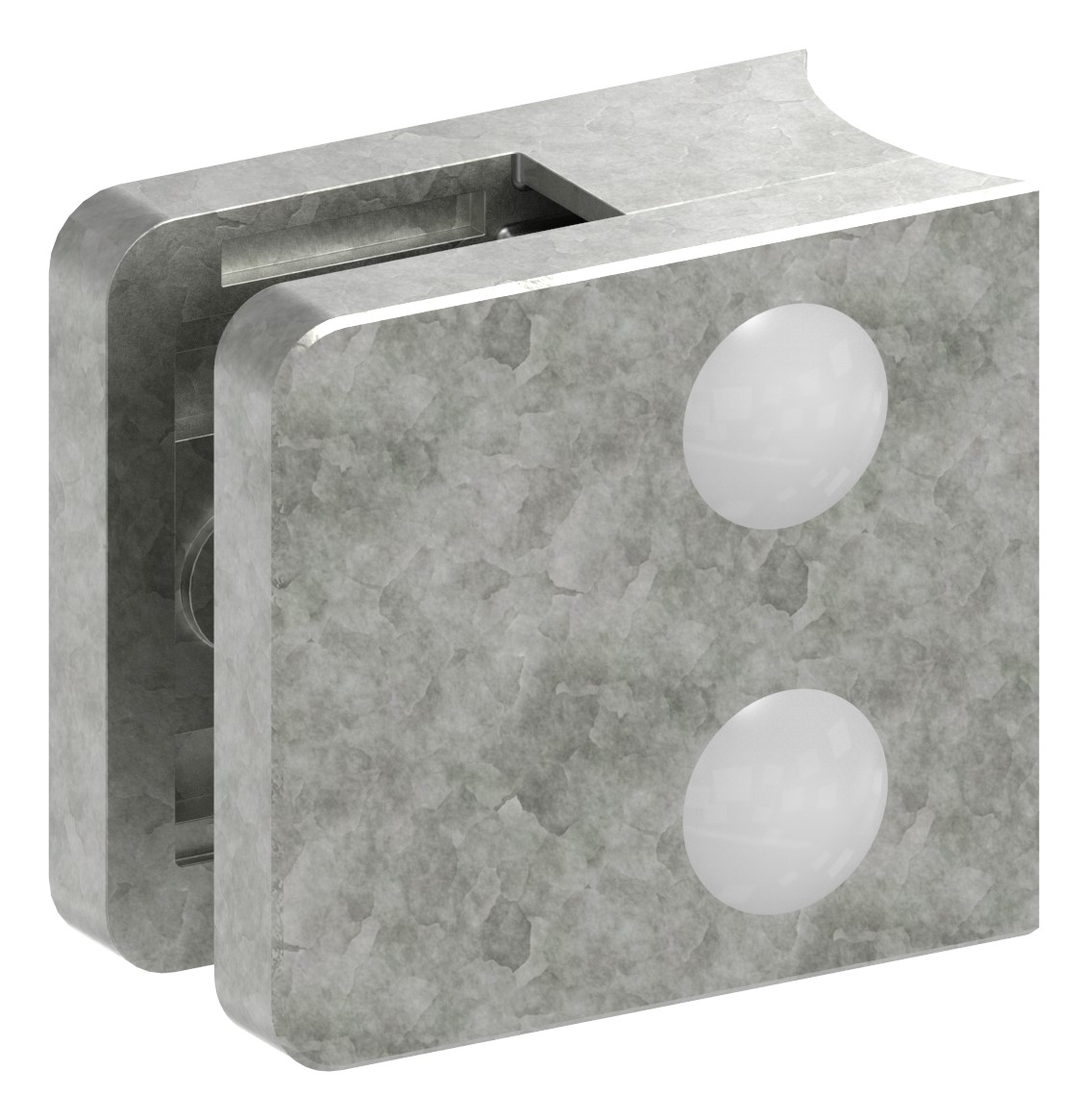 Glasklemme Mod. 31, Anschluss: 42,4mm, Zink roh Glasklemme Mod. 31, Anschluss: 42,4mm, Zink roh