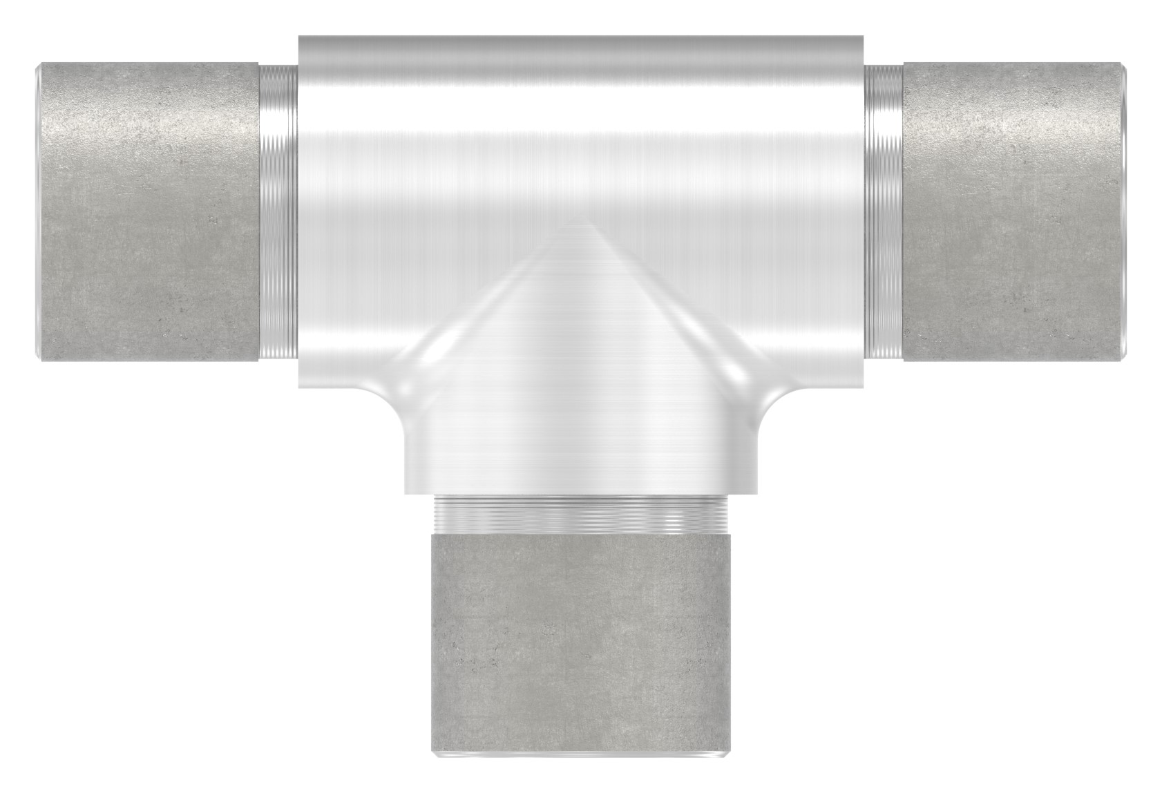 T-Stück egal, für Rohr 26,9x2,0mm, V4A