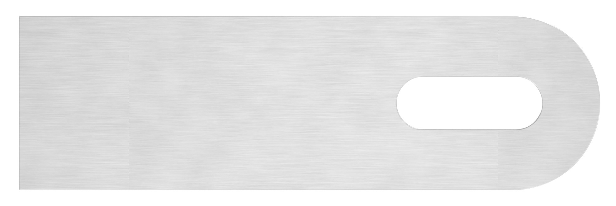 Anschweißlasche, 100x30x6mm, geschliffen, V2A
