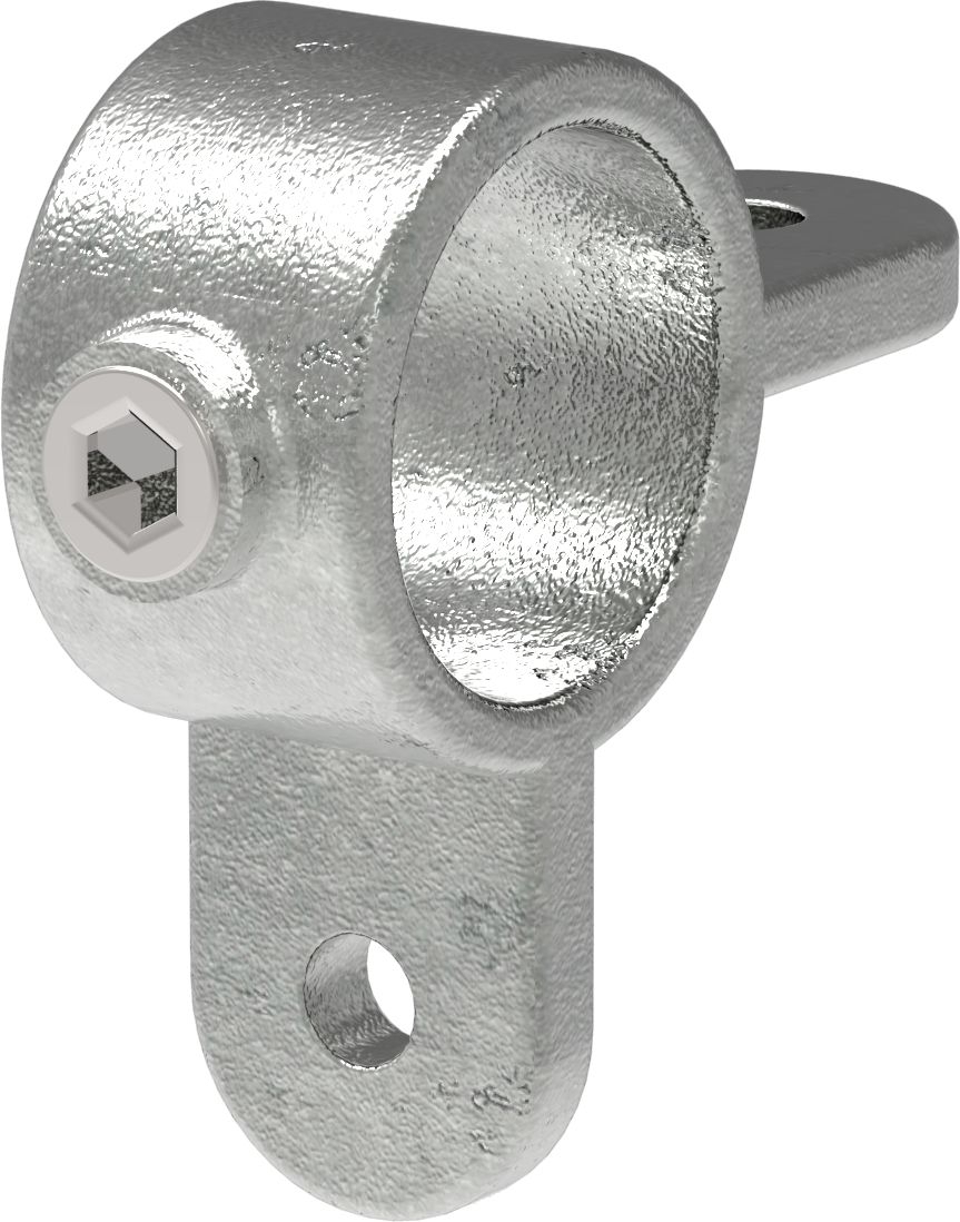 Halter mit 2 Laschen, 90°, für Rohr Ø 33,7mm