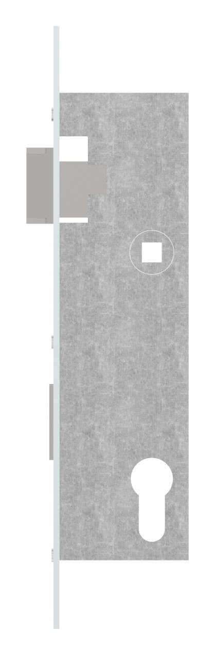 Rohrrahmenschloss verzinkt, Abstand 92mm, Dornmaß 40mm