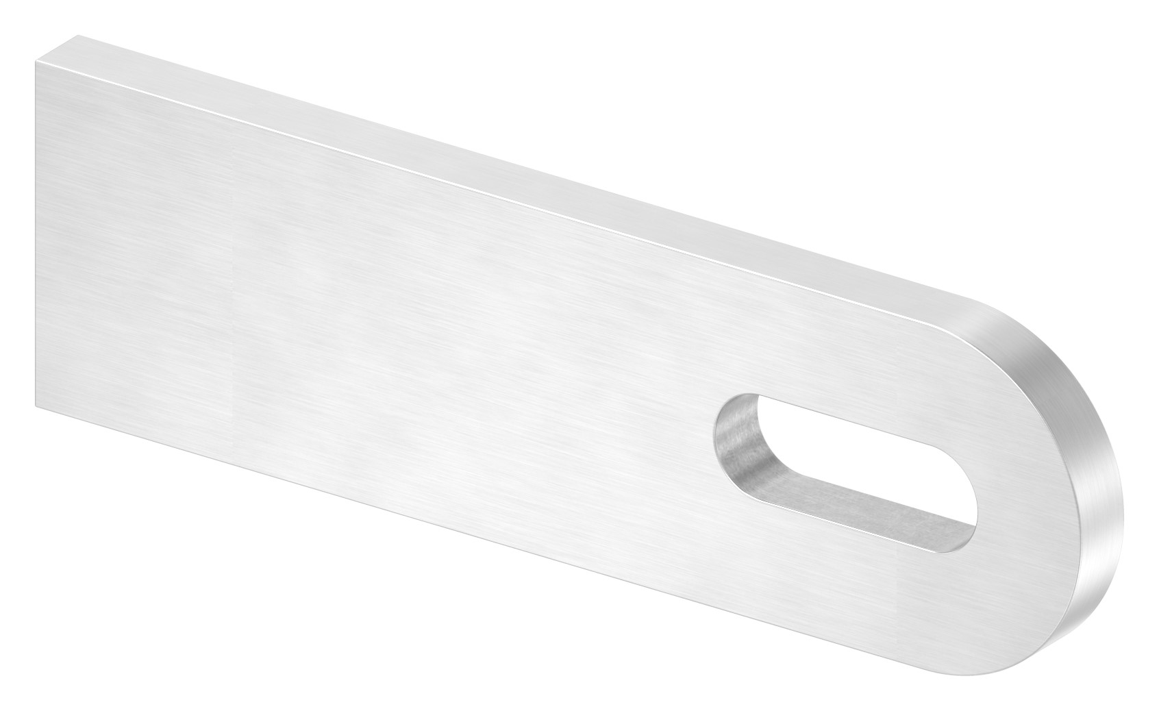 Anschweißlasche, 100x30x6mm, geschliffen, V2A