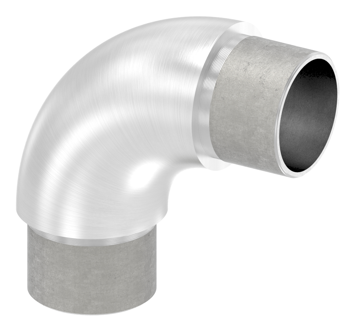 Rohrbogen 90°, für Rohr 33,7x2,5mm, V2A