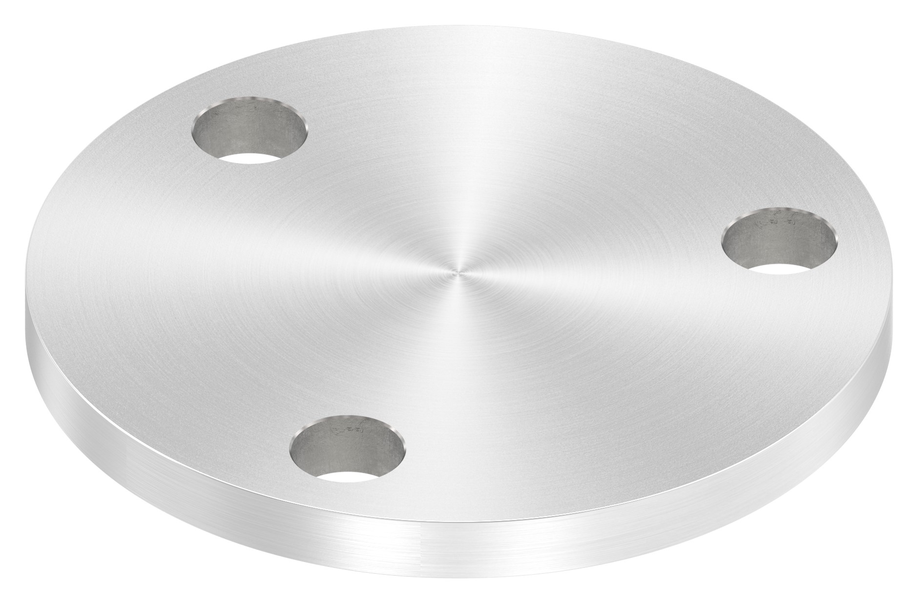 Ankerplatte Ø 100x8mm, mit Rundschliff, V2A