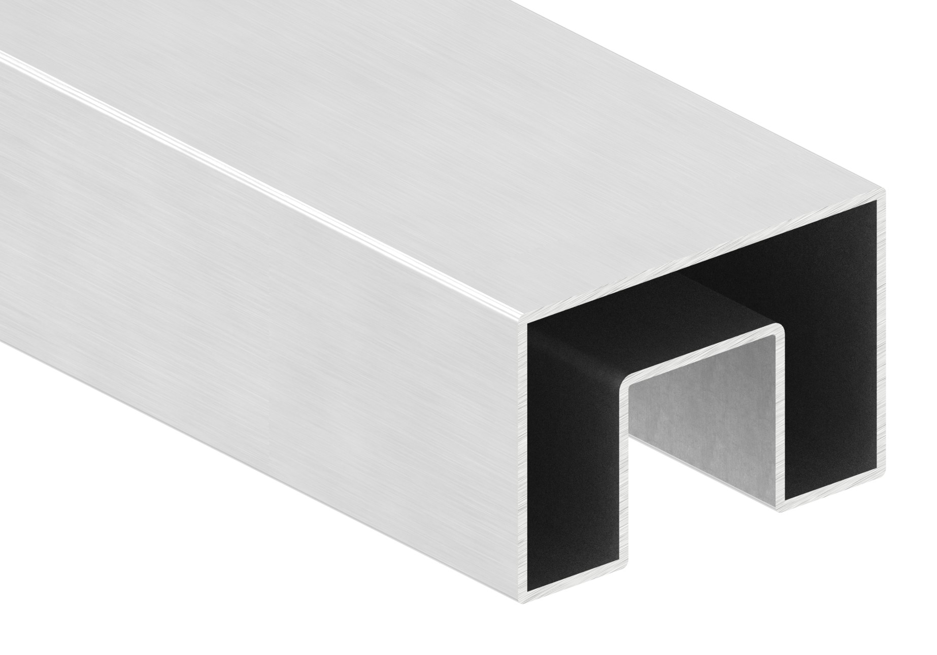 Rechtecknutrohr, 60x40x1,5 mm, L: 3000mm, V2A