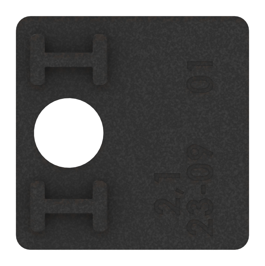 1 Paar Gummi für Mod. 36, für VSG-Glas 13,52mm