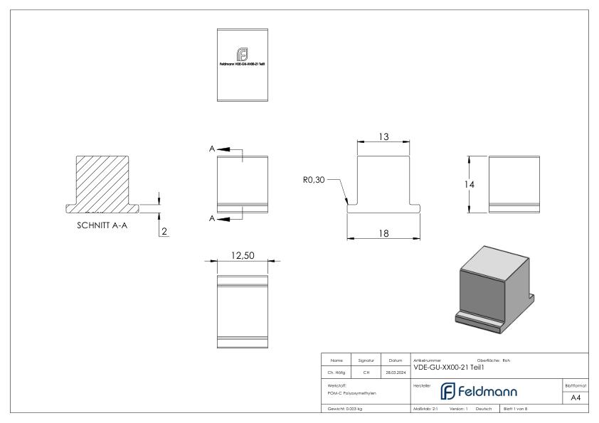 Montage-Set Glas 21,52mm eleganza canopy, für L: 1805mm Montage-Set Glas 21,52mm eleganza canopy, für L: 1805mm