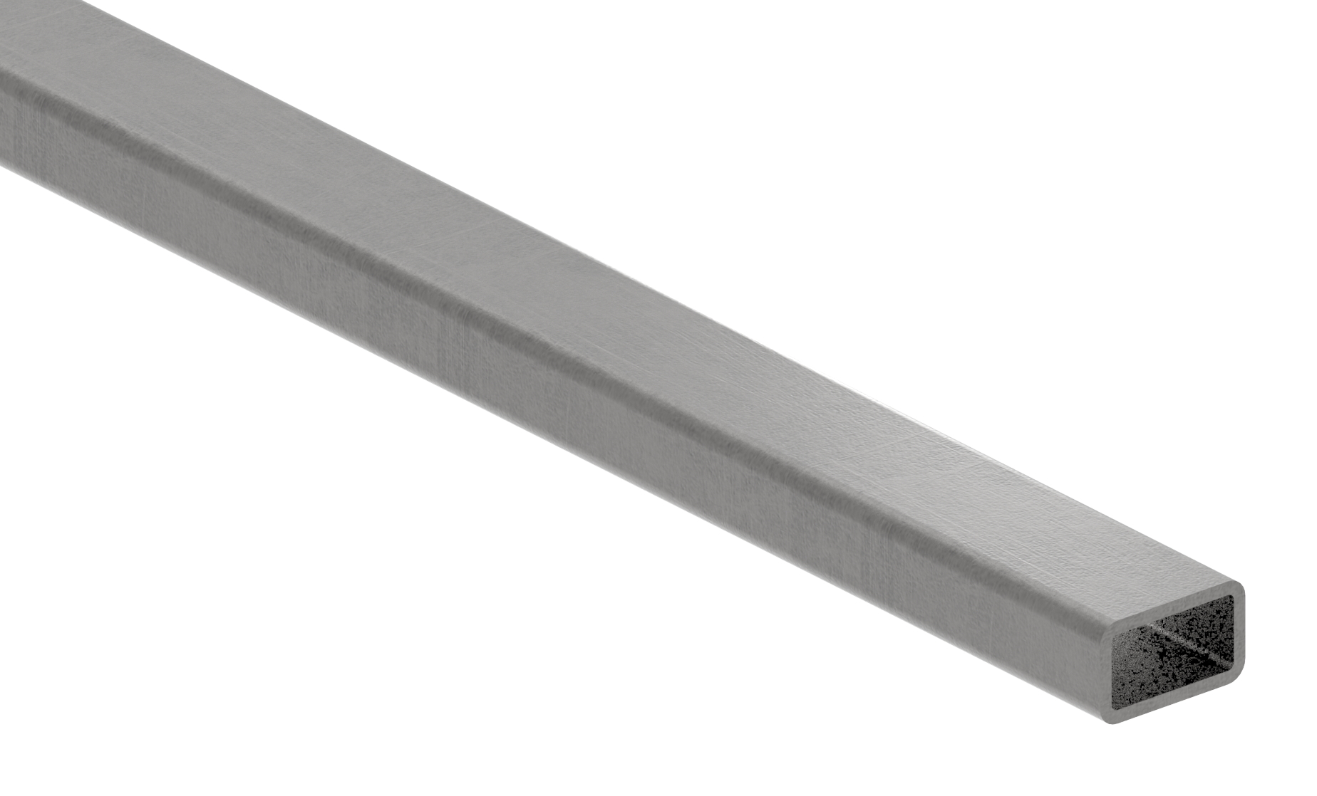Rechteckrohr S235JR, 25x15x2mm, L: 6000mm